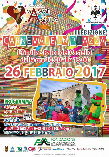 Carnevale in piazza 2017 L'Aquila