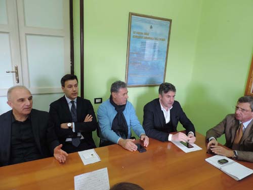 Foto conferenza stampa su esito consiglio comunale Bilancio e Triennale