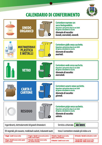 calendario conferimento Montesilvano 
