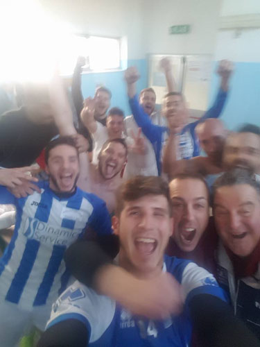 foto dopo partita con la pro tirino