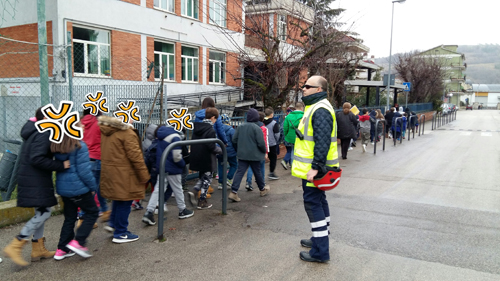 prove di evacuazione a Teramo