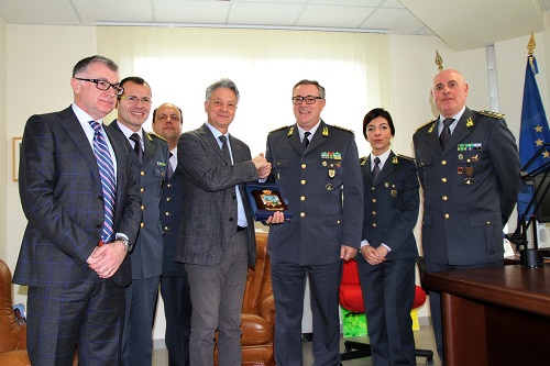 visita nuovo Questore Chieti alle Fiamme Gialle teatine