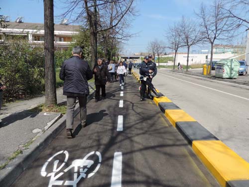 Foto cantiere pista ciclabile