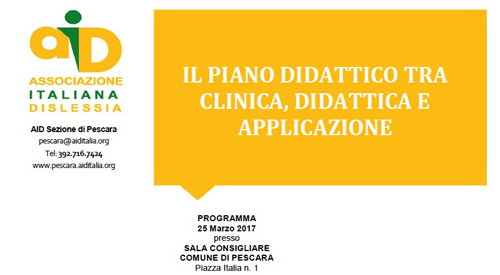 Il piano didattico tra clinica, didattica e applicazione