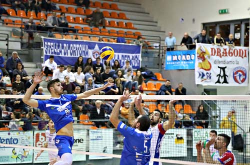 azione di gioco Ortona-Brescia