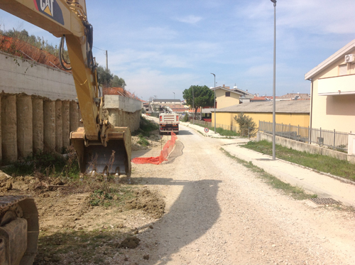 cantiere via saragat Montesilvano
