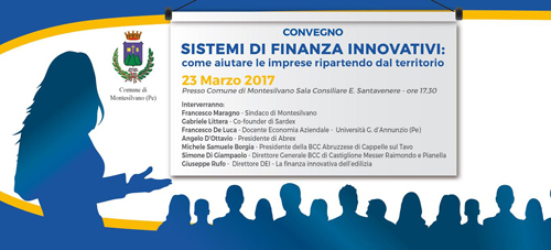 convegno finanza innovativa a Montesilvano