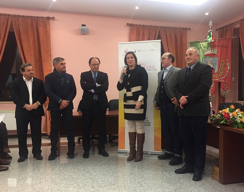 da sinistra i sindaci Donatucci, Giammarino, D'Angelo, Mammarella