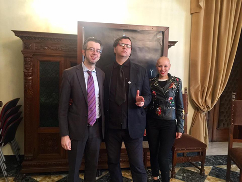 inaugurazione della mostra evento per i 25 anni di carriera artistica di Flavio Sciolè