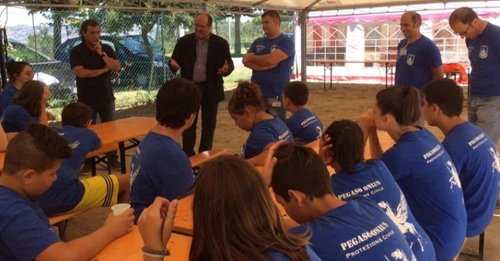 Anch'io sono la Protezione Civile. Sottosegretario Mazzocca in un campo scuola