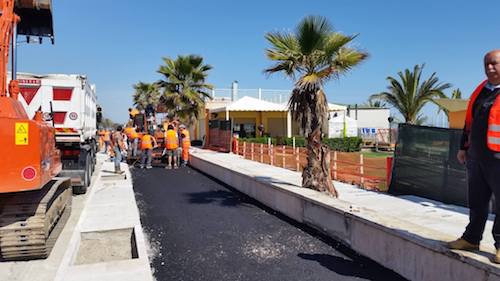 Asfalto ciclabile Roseto
