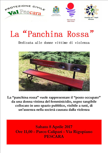locandina panchina rossa