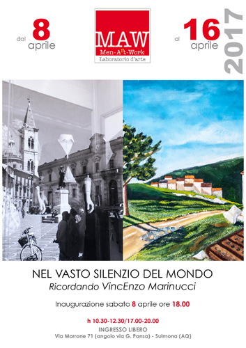 mostra NEL VASTO SILENZIO DEL MONDO LOCANDINA