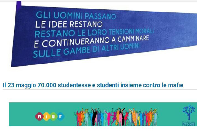 Casalincontrada vincitrice Premio Fondazione Falcone