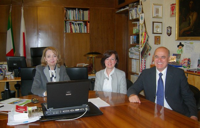 Consigliera Com. Betta Fusilli, Mauro Favilli responsabile Family Search e Isabella Persico Centro Storia Familiare