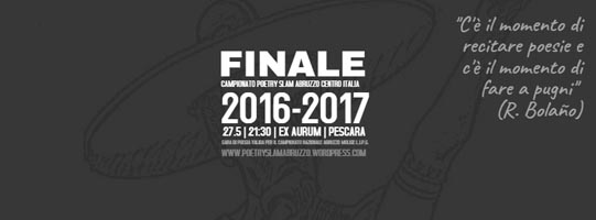 Finale Poetry Slam Abruzzo Centro Italia