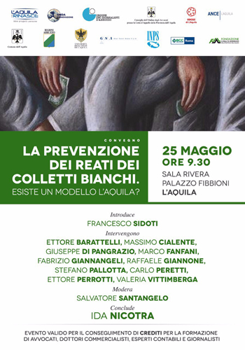 Giornata di studio sulla prevenzione dei reati dei colletti bianchi