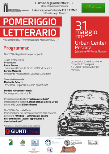 Premio di Architettura Gaspare Masciarelli 2017