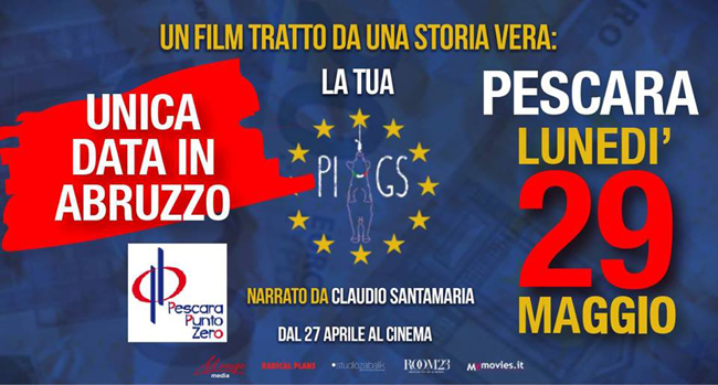 Proiezione Piigs unica data in Abruzzo