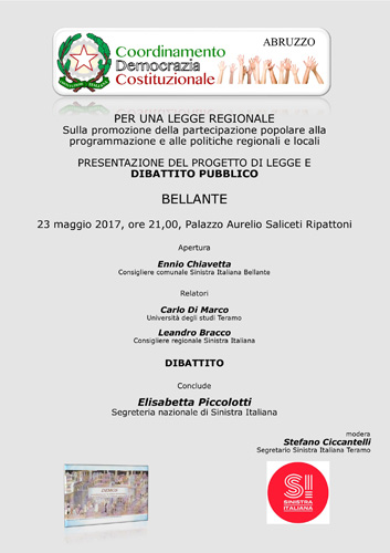 Promozione della partecipazione popolare alla programmazione e alle politiche regionali e locali