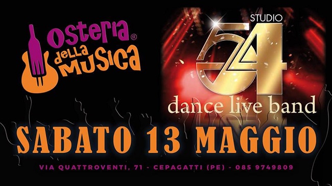 Studio 54 Dance Live Band il 13 maggio 2017