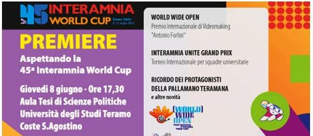 45 Interamnia Word Cup Premiere