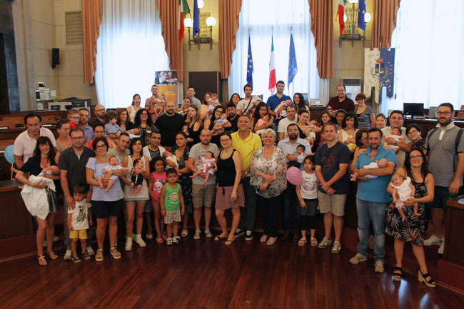 Benvenuto ai nuovi nati, foto di gruppo