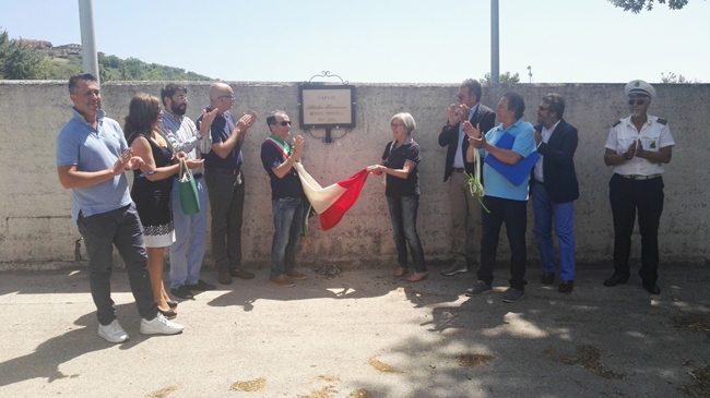Cerimonia di intitolazione Piazza al Dott. Attilio Fasciocco