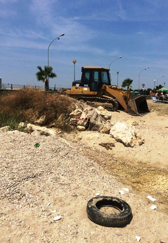 Cologna spiaggia ripascimento sabbia maleodorante