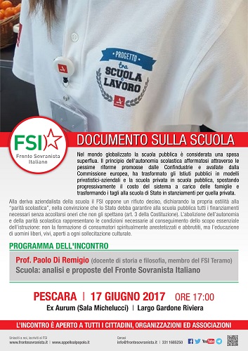 FSI documento sulla scuola