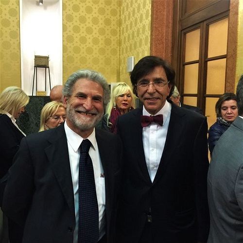 Goffredo Palmerini con Elio Di Rupo, a Teramo