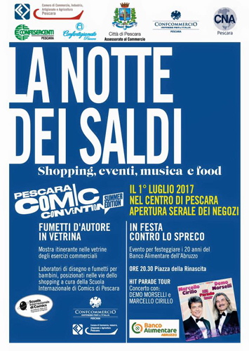 La Notte dei Saldi a Pescara 2017