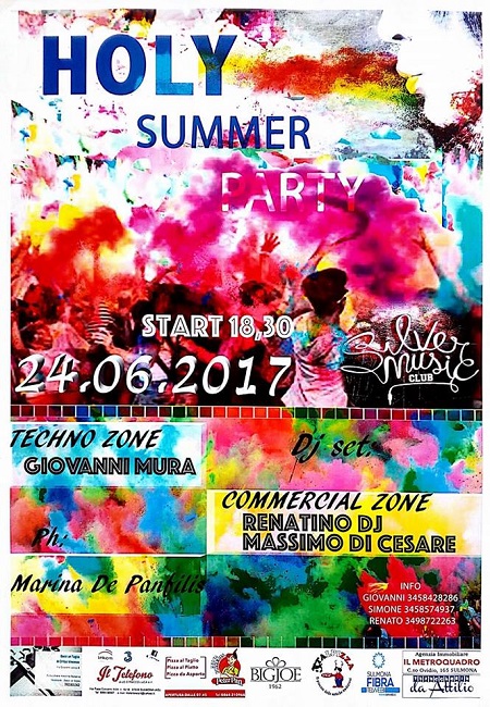holi summer party sulmona 24 giugno