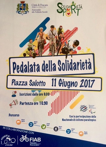 pedalata della solidarietà 11 giugno 2017 Pescara