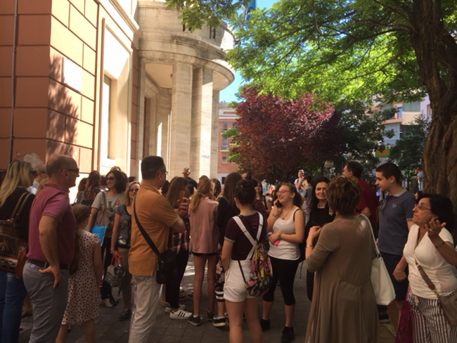proteste al Liceo Classico di Pescara