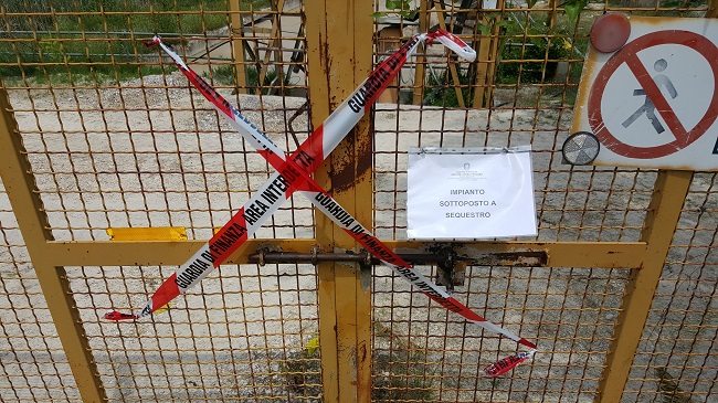 sequestro impianto depurazione
