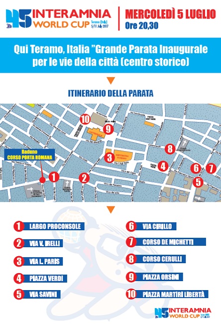 45 Interamnia itinerario