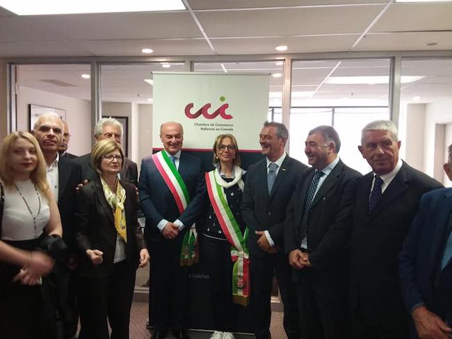 La delegazione alla Camera di Commercio