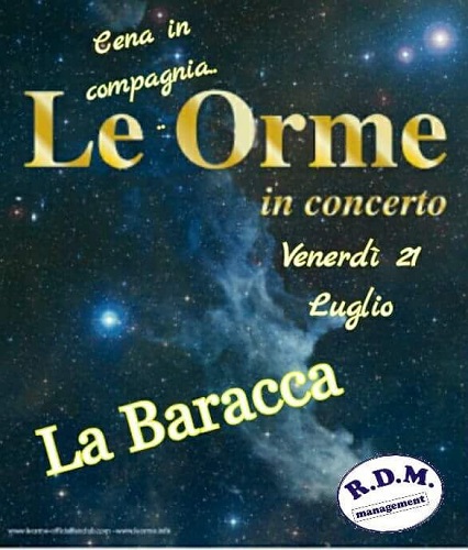 Le Orme in concerto a La Baracca il 21 luglio