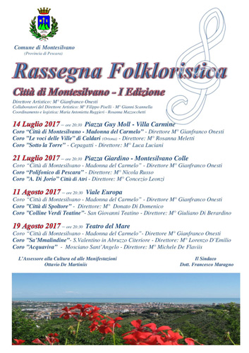 Manifesto I rassegna folkloristica