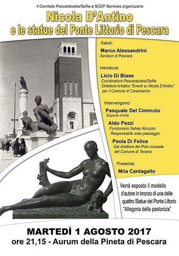 Nicola D’Antino e le statue del Ponte Littorio di Pescara