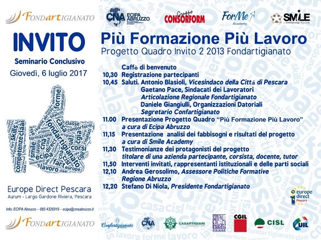 Seminario Finale progetto Quadro