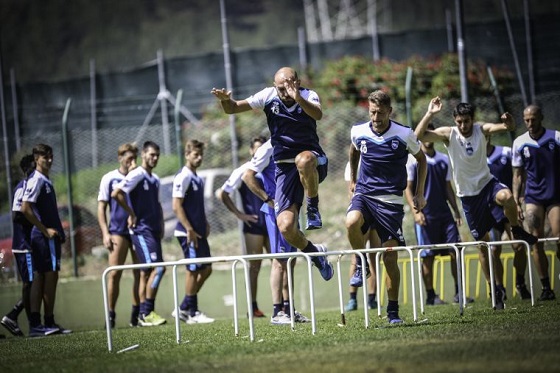 allenamento Pescara a Rivisondoli