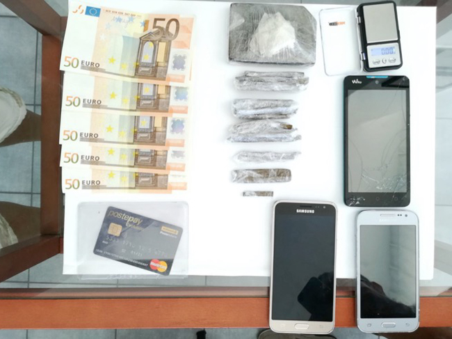 droga e monete false