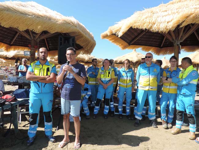 Foto Governatore Fiorilli prove salvamento