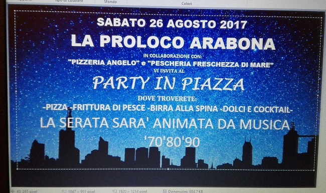 party in piazza