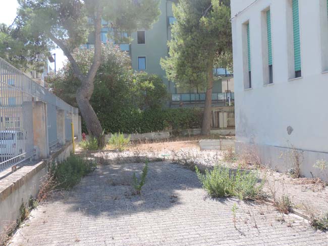 Foto area esterna piazza Grue lavori Liceo Scientifico Da Vinci