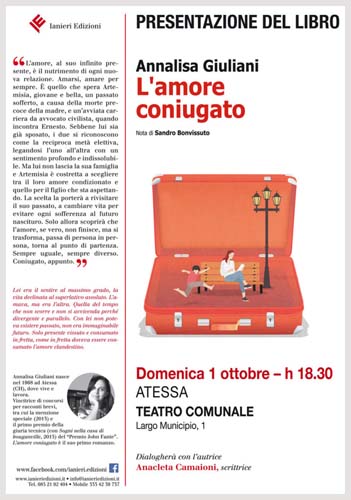 L'amore coniugato 1 ottobre Atessa