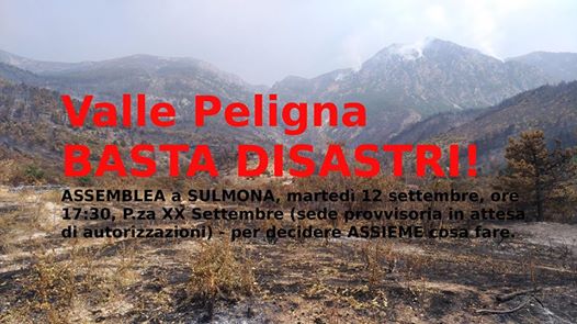 Valle Peligna Basta Disastri 12 settembre 2017