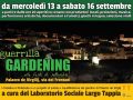 guerrilla gardening 13 16 settembre
